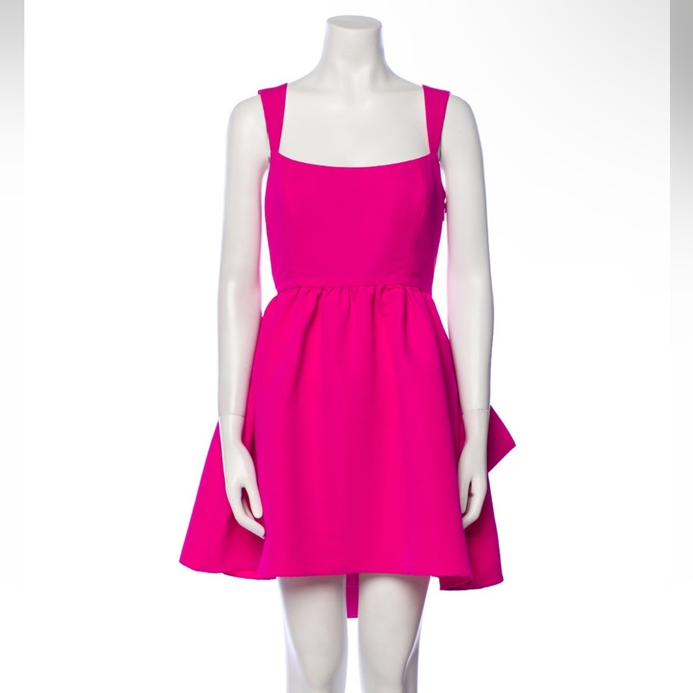 Sachin + Babi Pink A-Line Mini Dress Square Neck